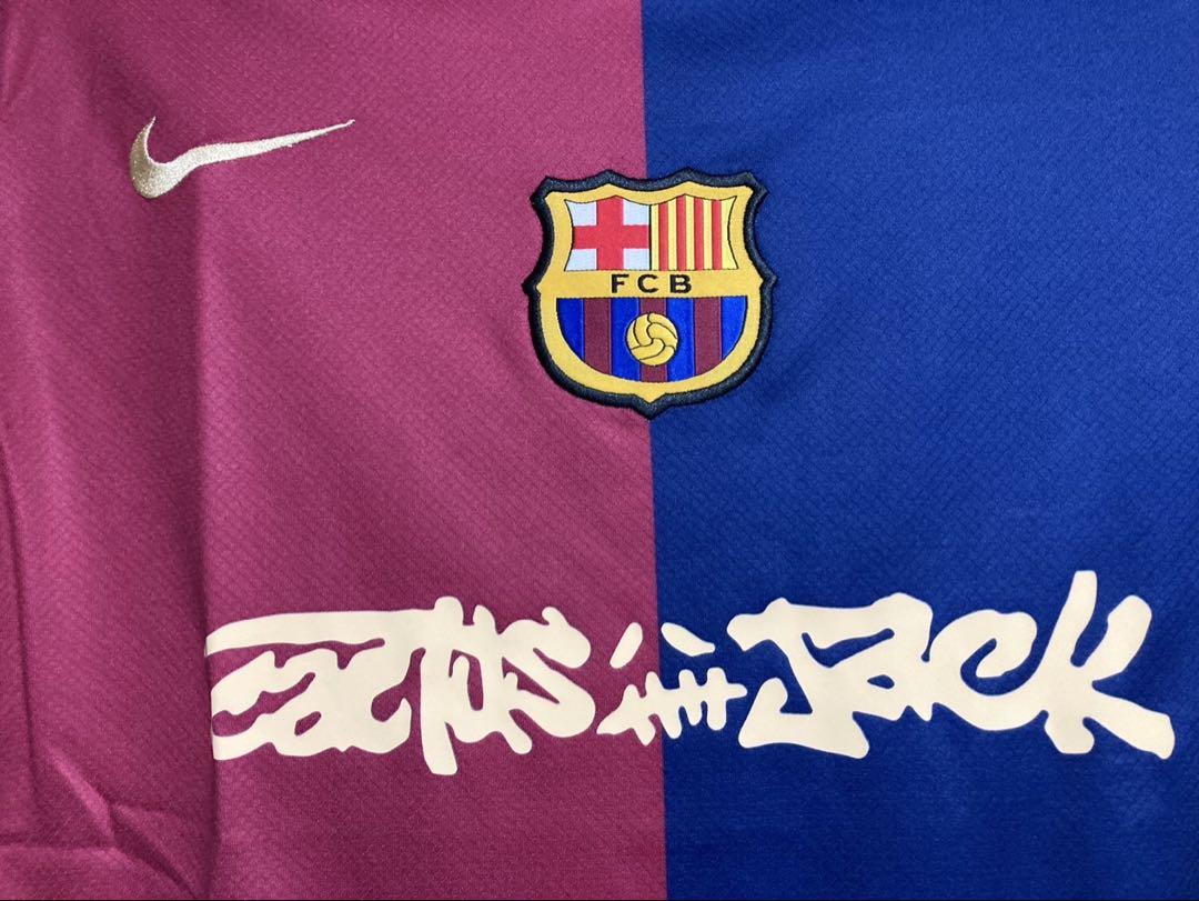 Barca × Travis Scott 24/25 ホームユニフォームLサイズ BARCELONA X TRAVIS SCOTT 24-25 HOME KIT – thayyilsports.com