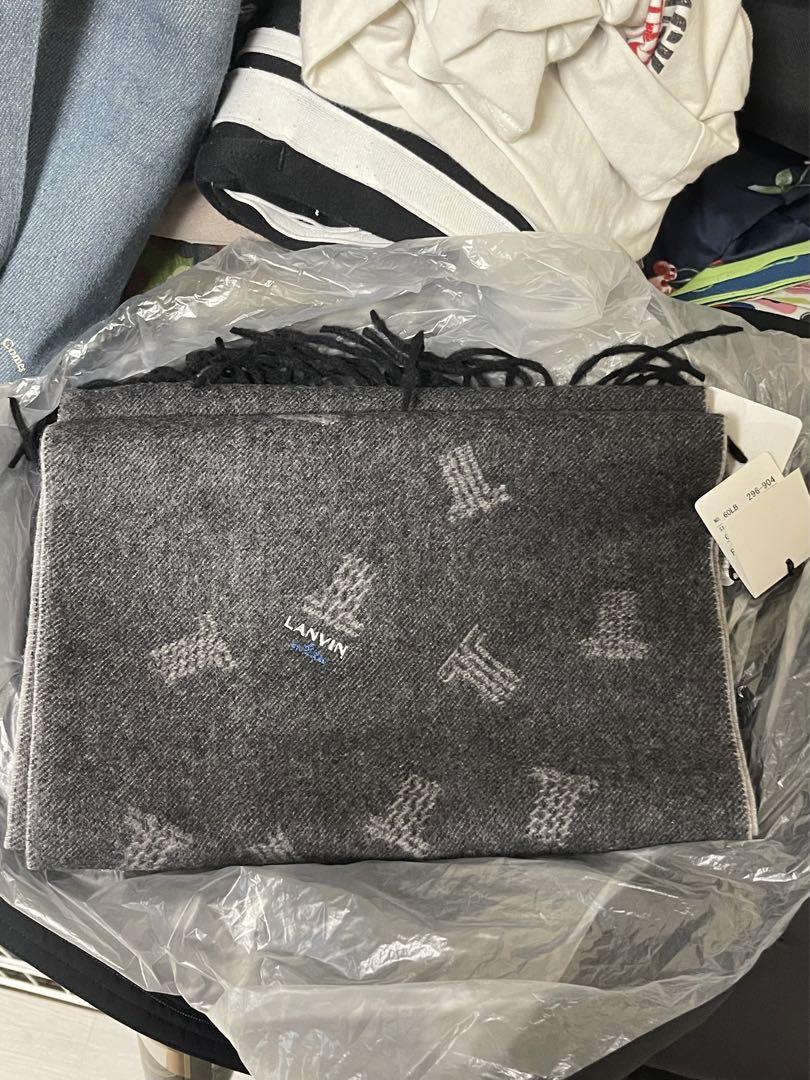 LANVIN en Bleu グラビティ JLロゴ マフラー