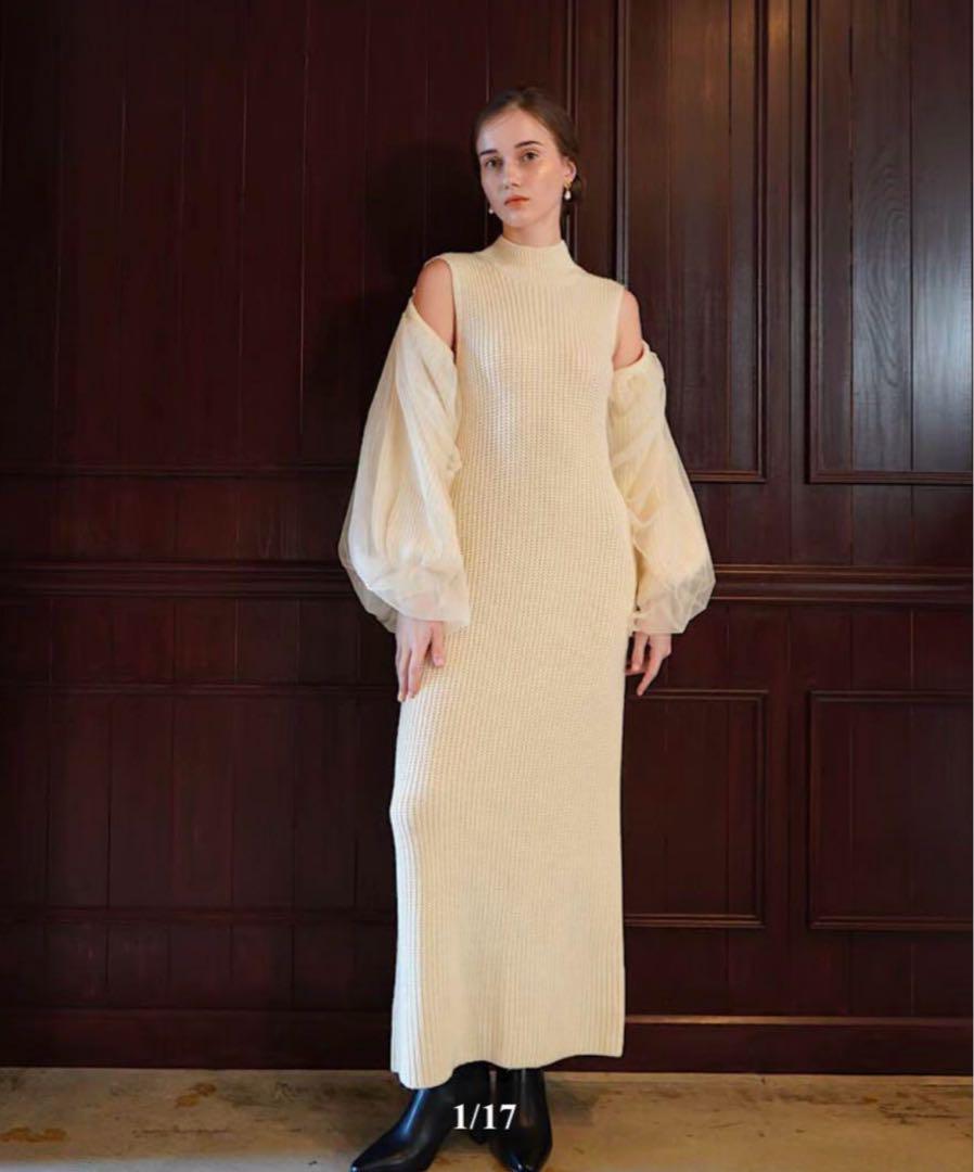 Acka. | 【 NEW ARRIVAL 】 •tulle sheer one-piece ( brown