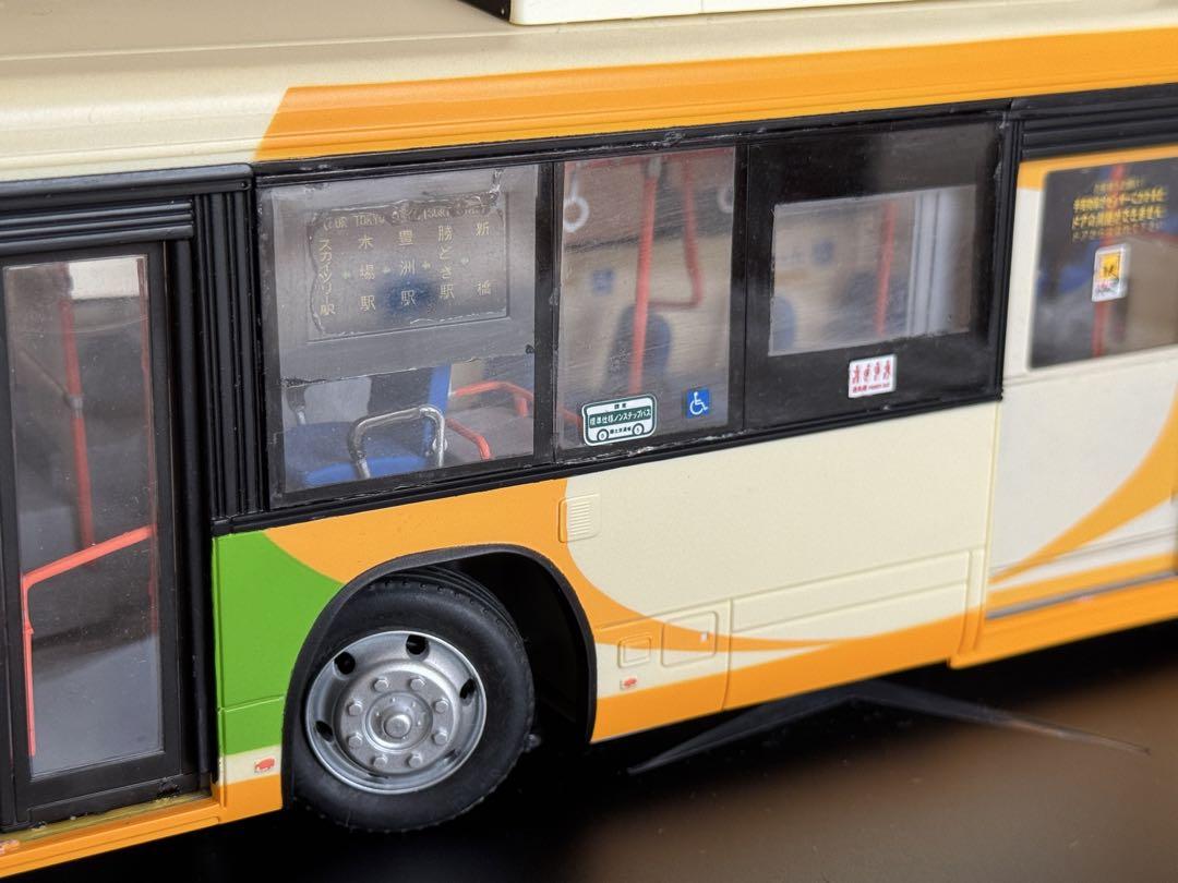 爆買い！ アオシマ 1/32 都営バス 日野ブルーリボンⅡ デカール付き 組立 ミニカー