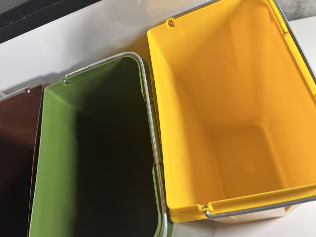 ②【傷少々あり品】ハイロ(Hailo) 分別ごみ箱フタ/フットペダル付き