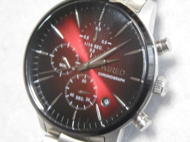 セイコー　WIRED　クロノグラフ　クォーツ　ジャパンムーブメント　動作品