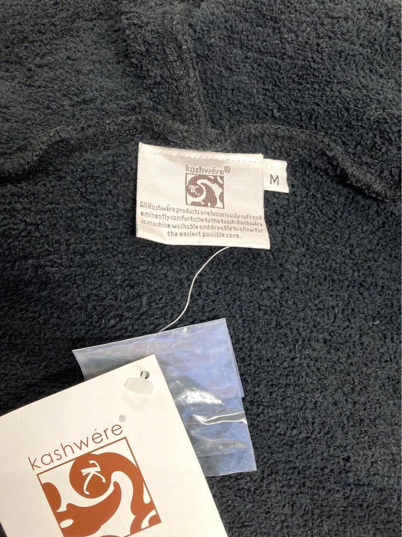 カシウエア 未使用 KASHWERE ジップアップ パーカー M ブラック