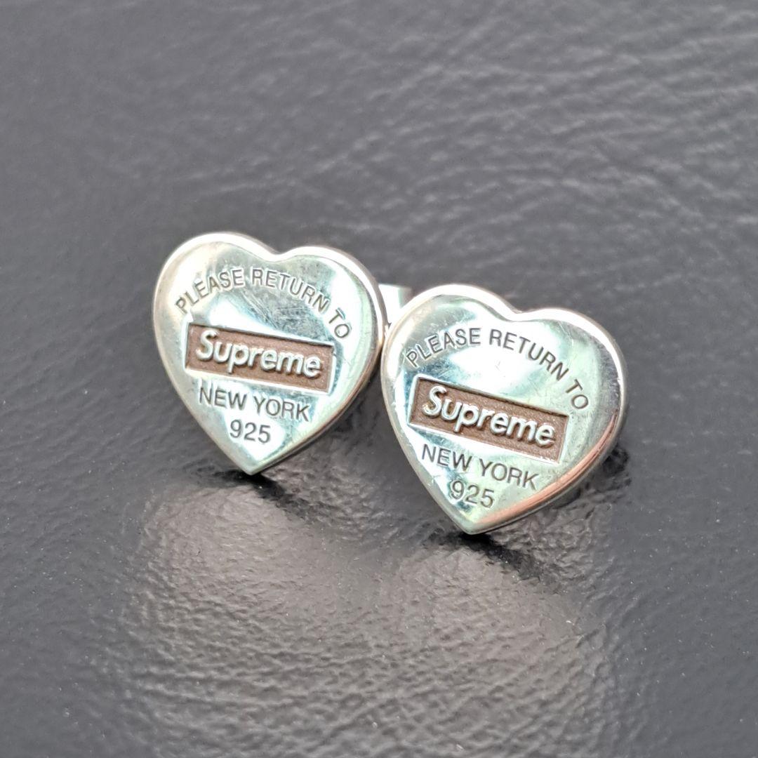 TIFFANY supreme ピアス リターントゥ ハート 両耳 箱 保存袋
