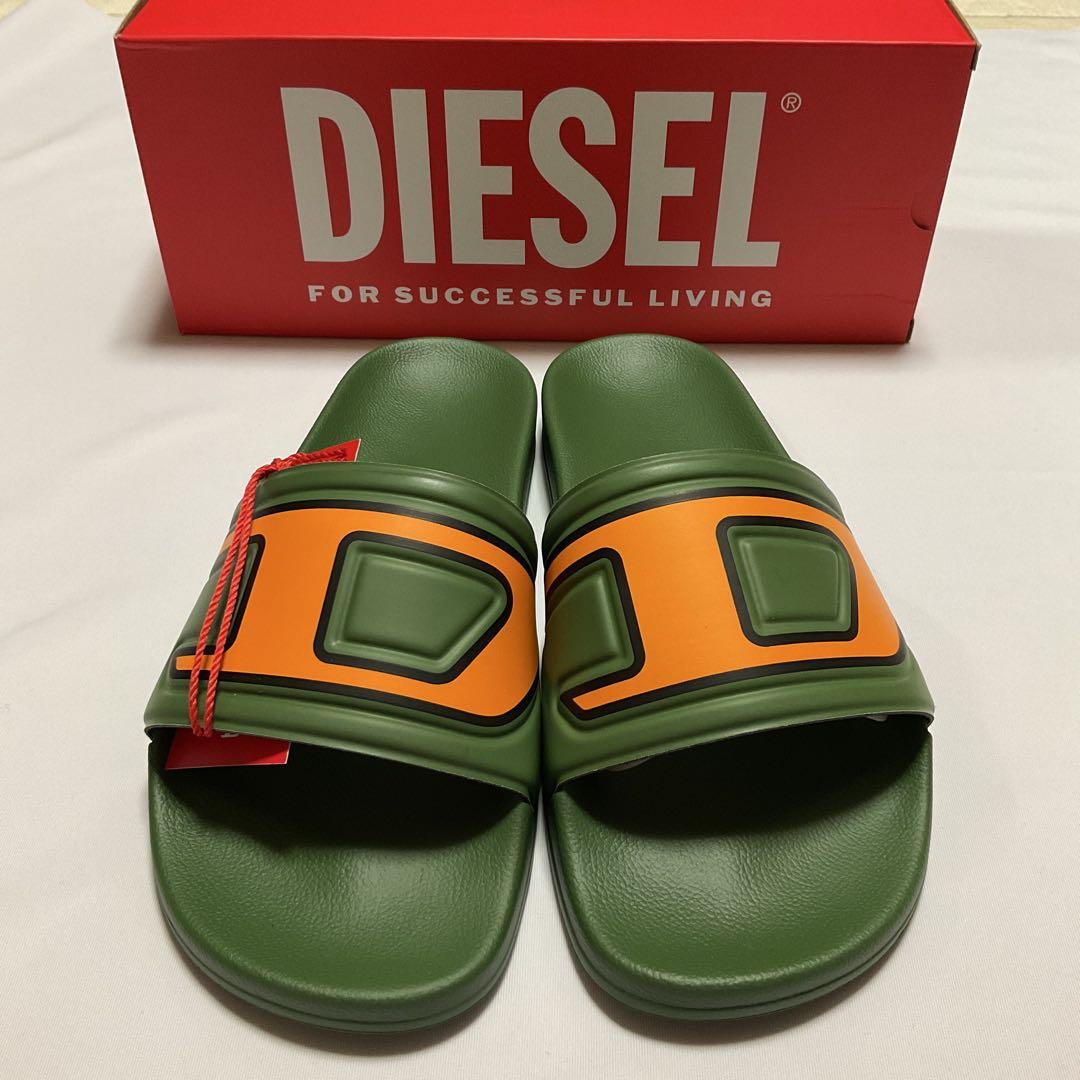 新品　ディーゼル　シャワーサンダル　42　27㎝　Dロゴ　Y03188P4440