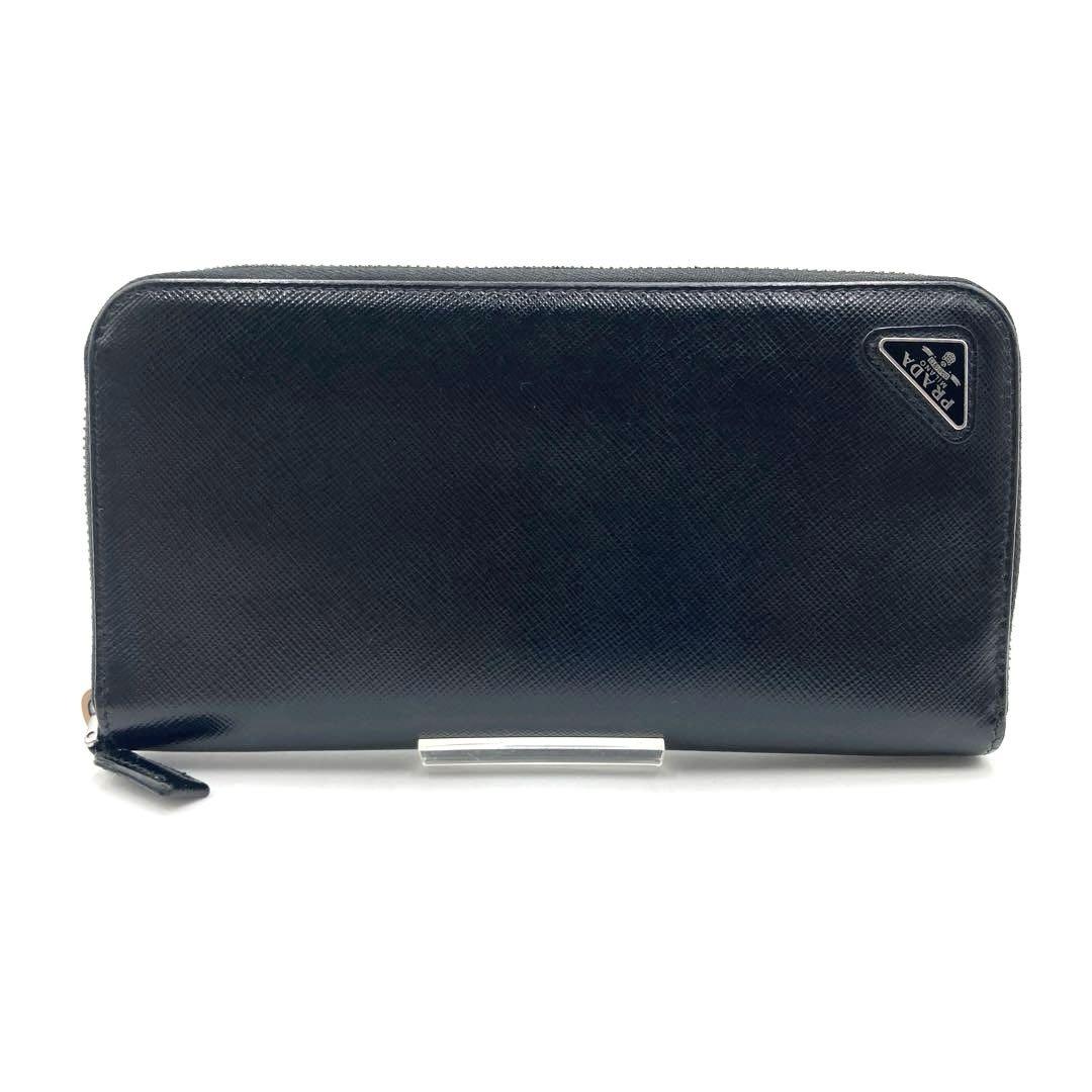 ⭐️美品⭐️PRADA 長財布 サフィアーノ ラウンドファスナー ブラック