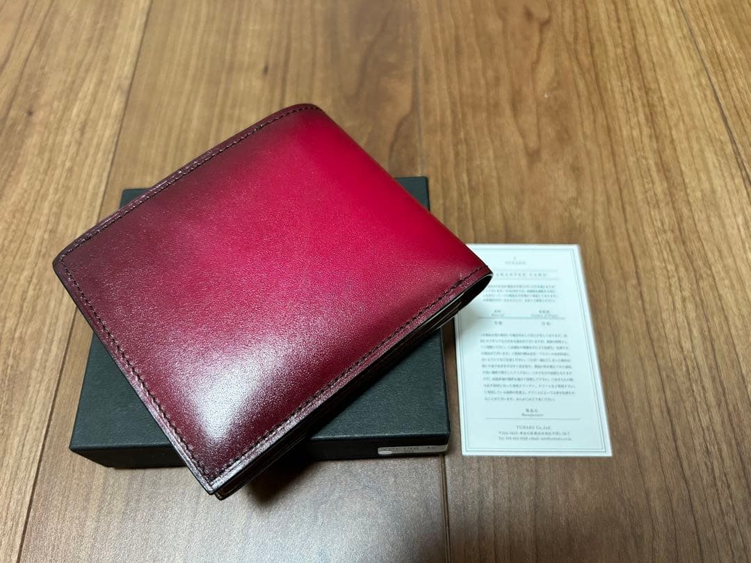 YUHAKU YPF136 ワイン 二つ折り財布 ユハク YUHAKU YPF136 ワイン 二つ折り財布 ユハク