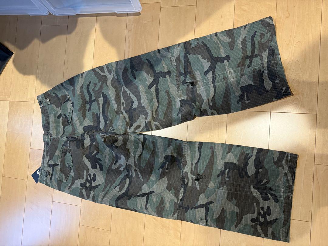 QS86 迷彩パンツ グレー系