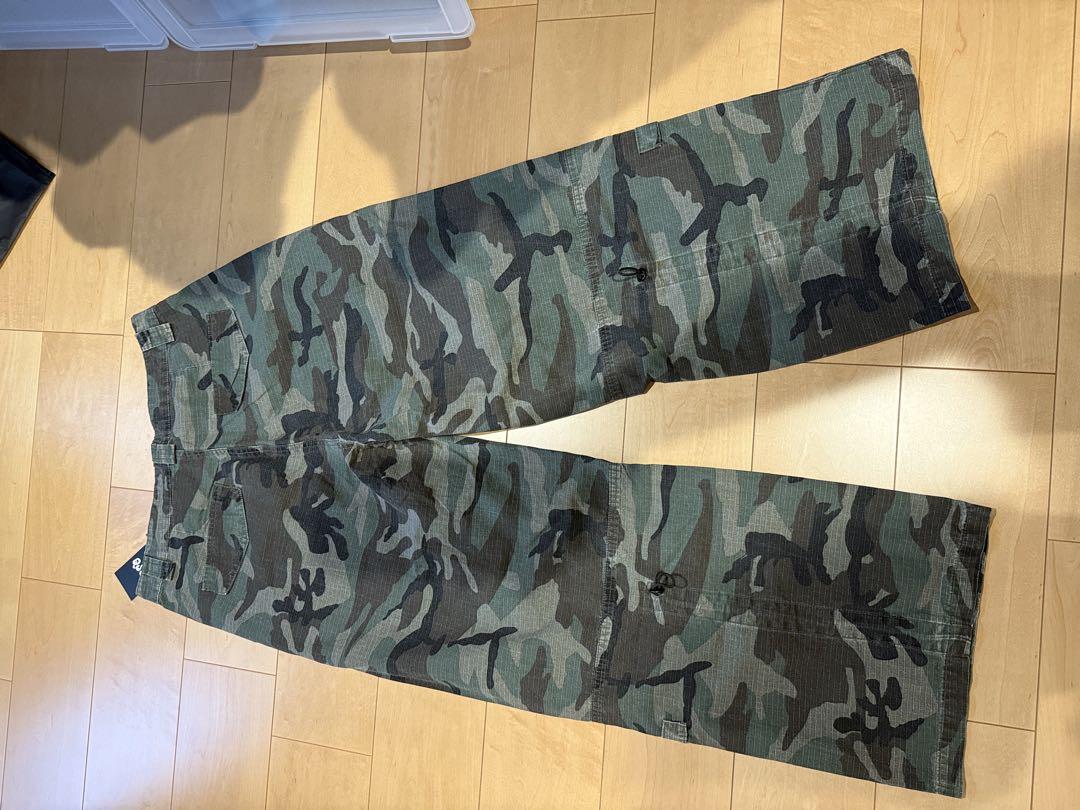 QS86 迷彩パンツ グレー系