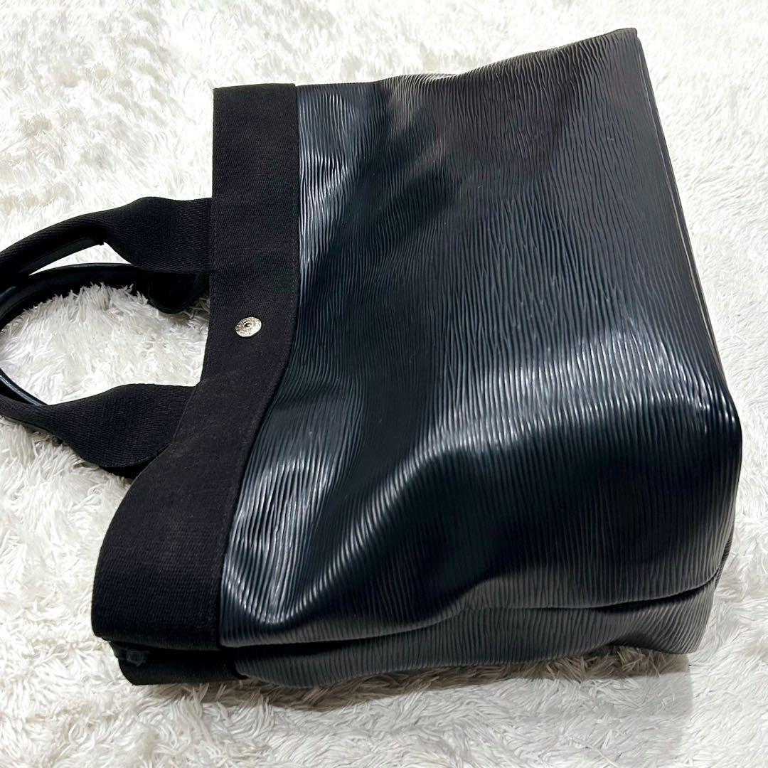 極美品 Breath TOPKAPI リプル トートバッグ ネオレザー A4 黒