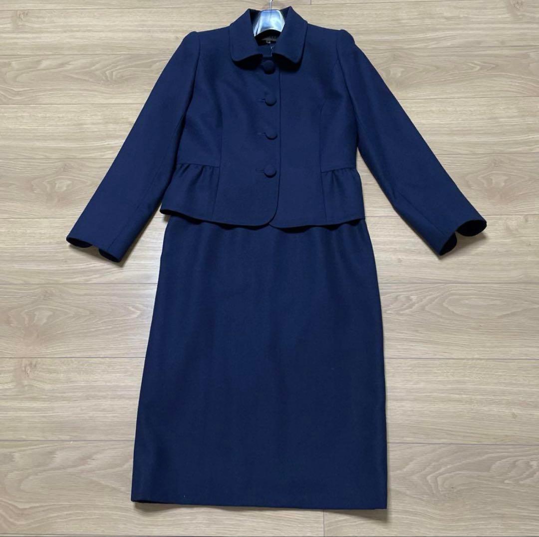 お受験　濃紺スーツ　9号
