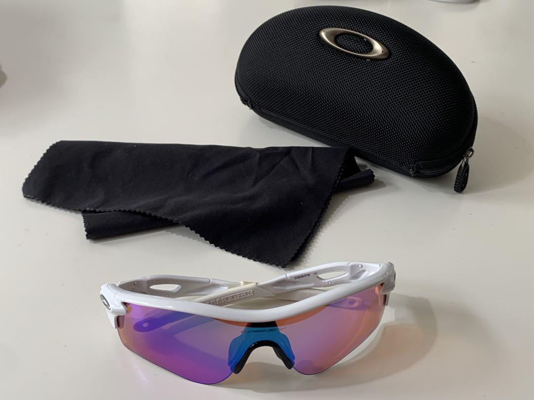 Oakley スポーツサングラス ホワイト/マルチカラー