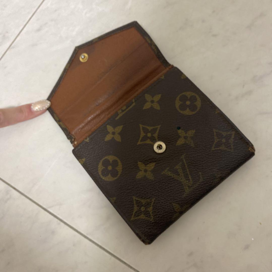 【お年玉セール特価】 Louis メルカリ - ダークブラウン 二つ折り財布 Vuitton 小物