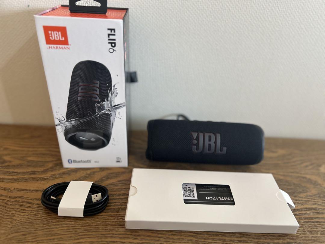JBL FLIP6 ブラック ワイヤレススピーカー 10,000円