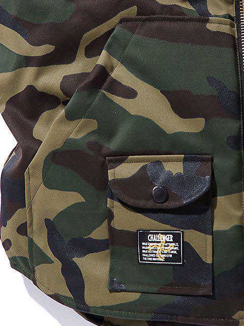 チャレンジャー　カモフラダウンベスト　challenger 長瀬智也 美品 チャレンジャー 迷彩ダウンベスト M CHALLENGER 長瀬智也