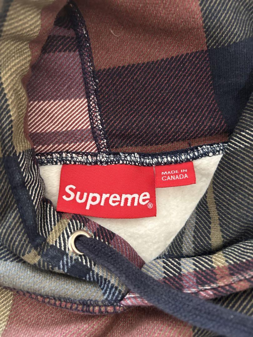 Supreme チェック柄 パーカー