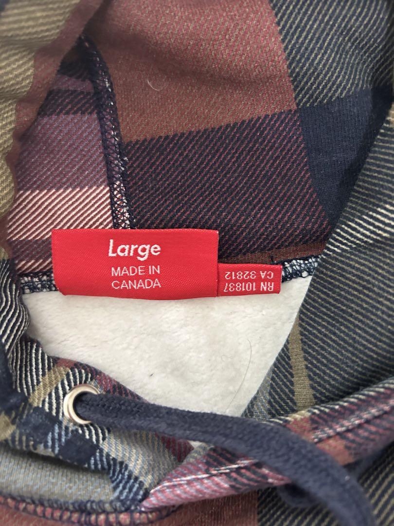 Supreme チェック柄 パーカー