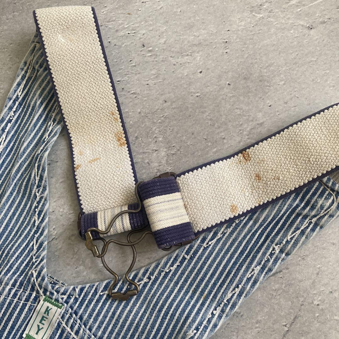 〜70s KEY Vintage Hickory Stripe Overalls