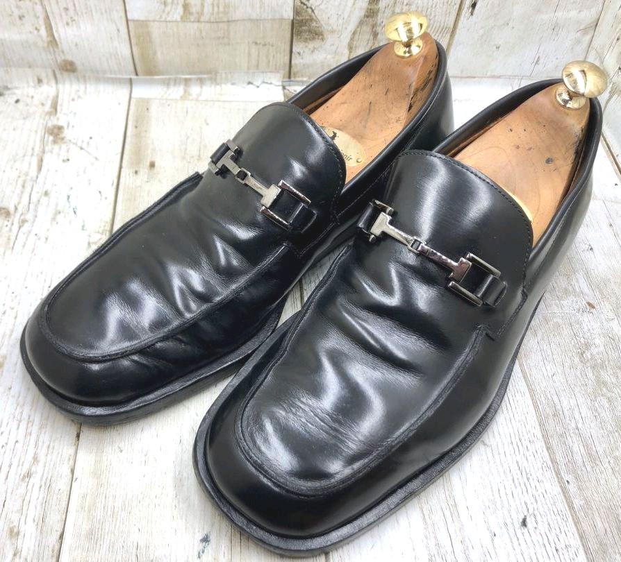 グッチ　GUCCI 革靴　ホースビット　ローファー 黒　２６．５ ビジネス GUCCI グッチ ホースビット ローファー 黒 26㎝ 男 革靴 ビジネス