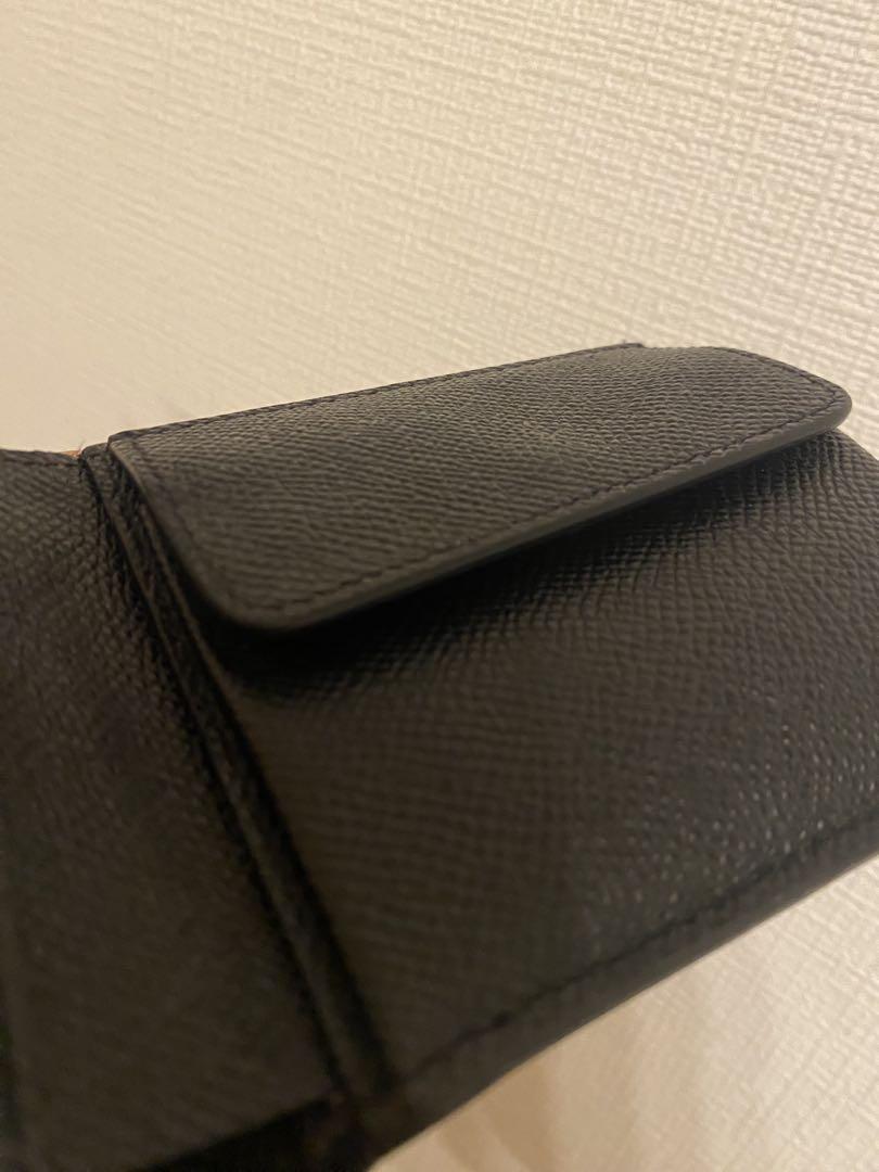 BURBERRY 二つ折り財布 ブラック レザー