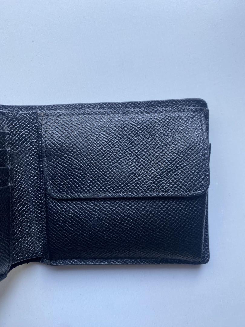 BURBERRY 二つ折り財布 ブラック レザー