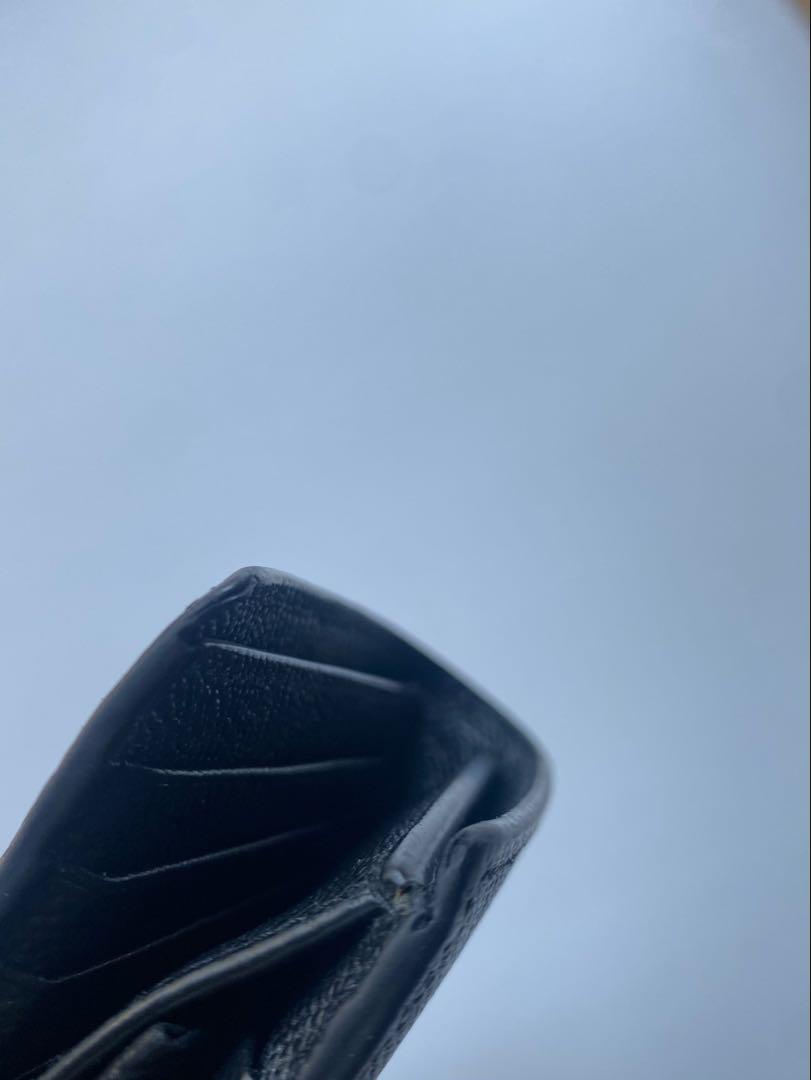 BURBERRY 二つ折り財布 ブラック レザー