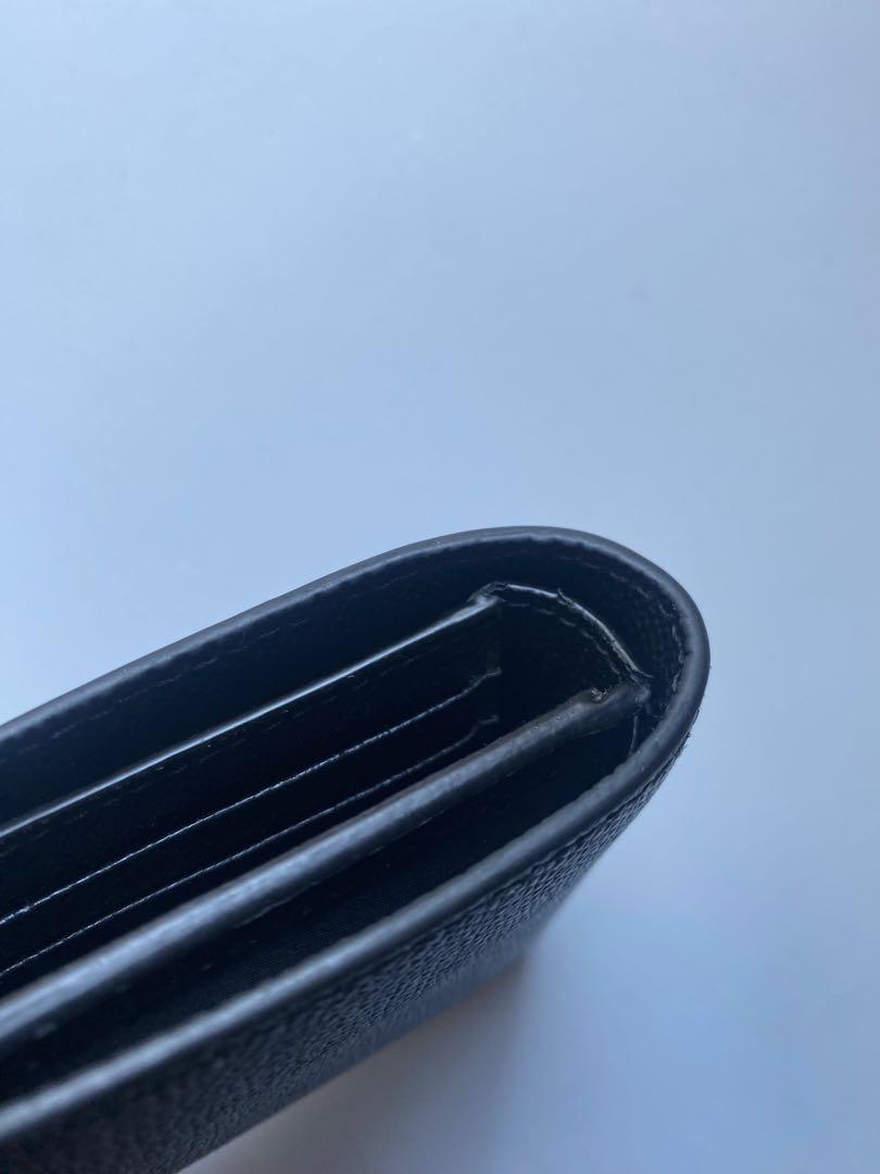 BURBERRY 二つ折り財布 ブラック レザー