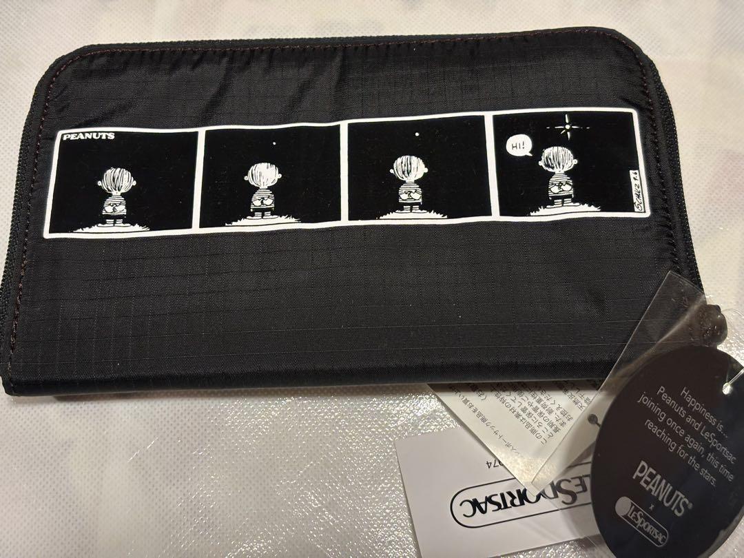 【美品】　LeSportsac PEANUTS 長財布　ブラック