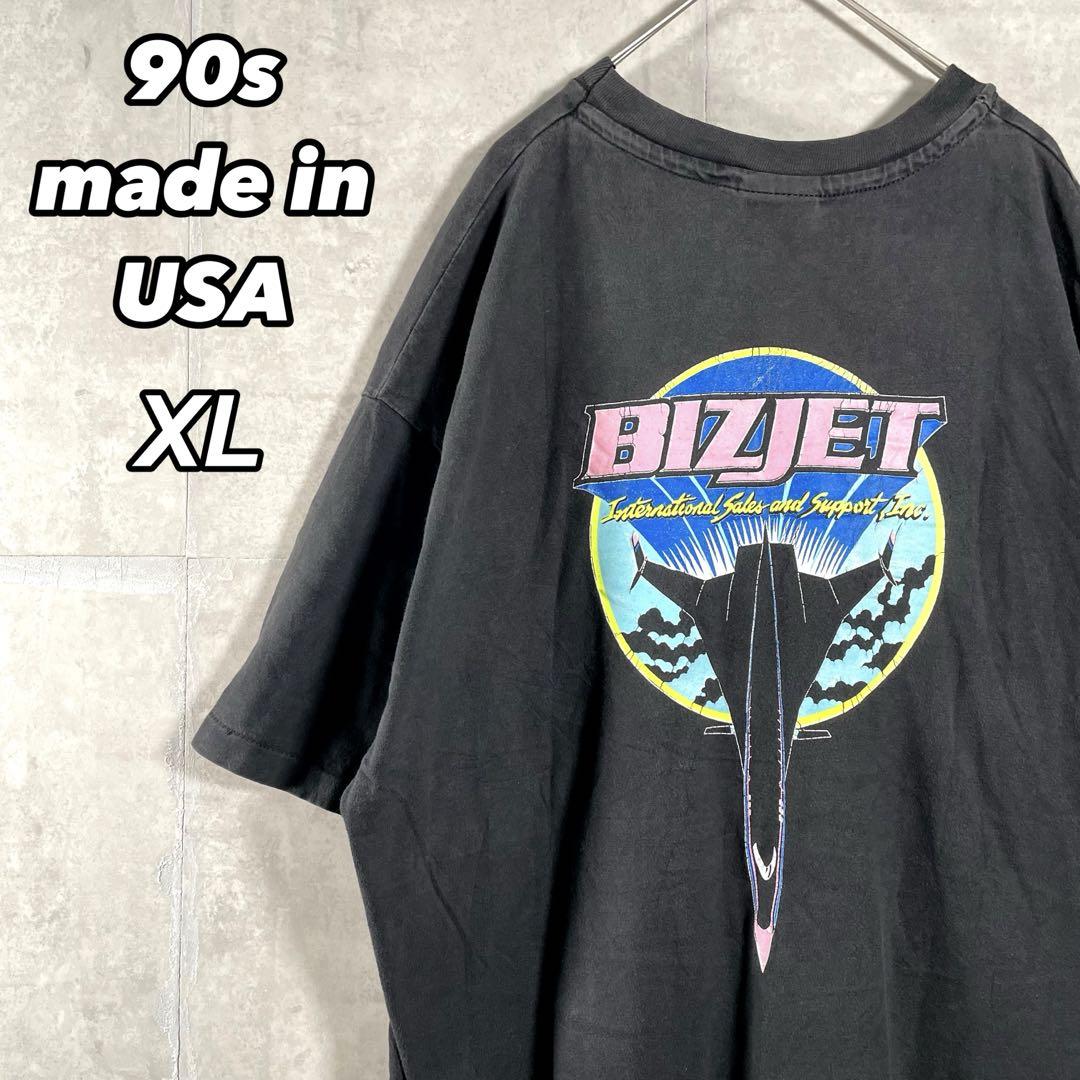 90s Hanes XL USA製 ポケットT シャツ プリントシングルステッチ