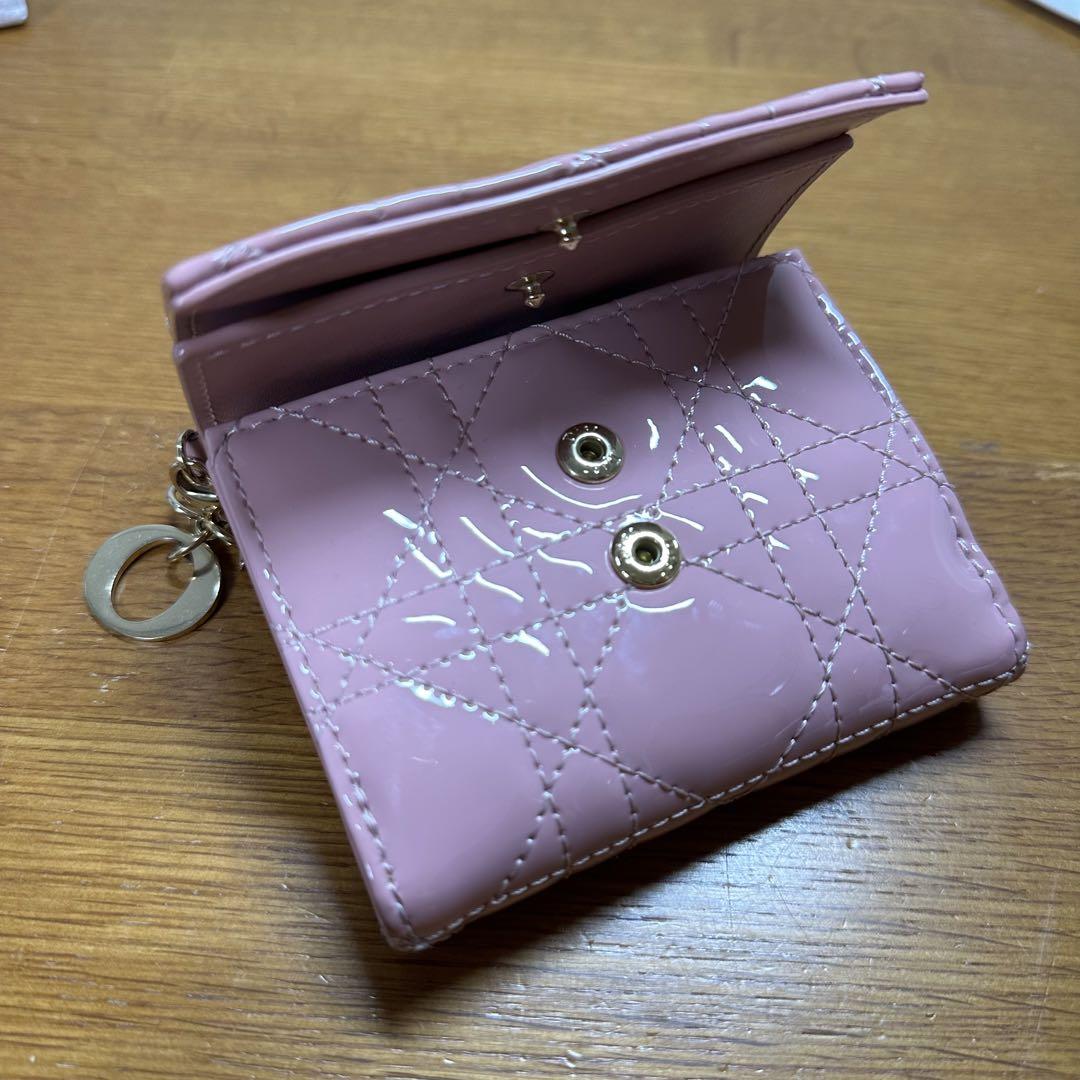 日本限定】LADY DIOR ロータスウォレット ピンク 日本限定】LADY DIOR ロータスウォレット ピンク