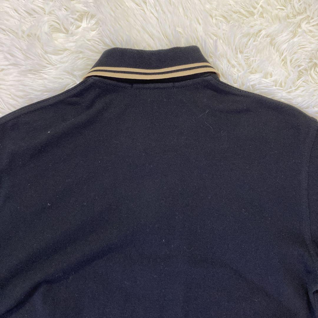 【大人気】フレッドペリー Fred perry G12 ポロシャツ 黒 金