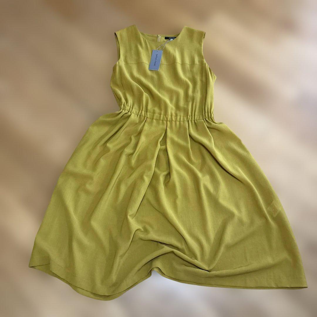 bellus closet ノースリーブワンピース 38 マスタード