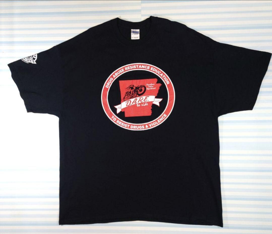 D.A.R.E. Tシャツ 2XL 黒　古着