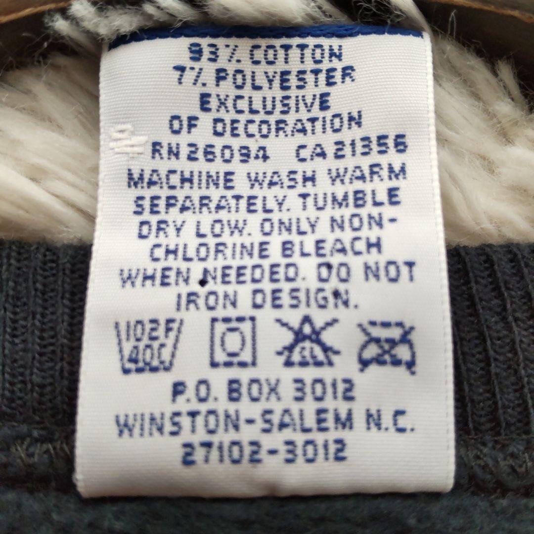 90s USA製 champion スウェット 前V ガゼット　 黒　2XL