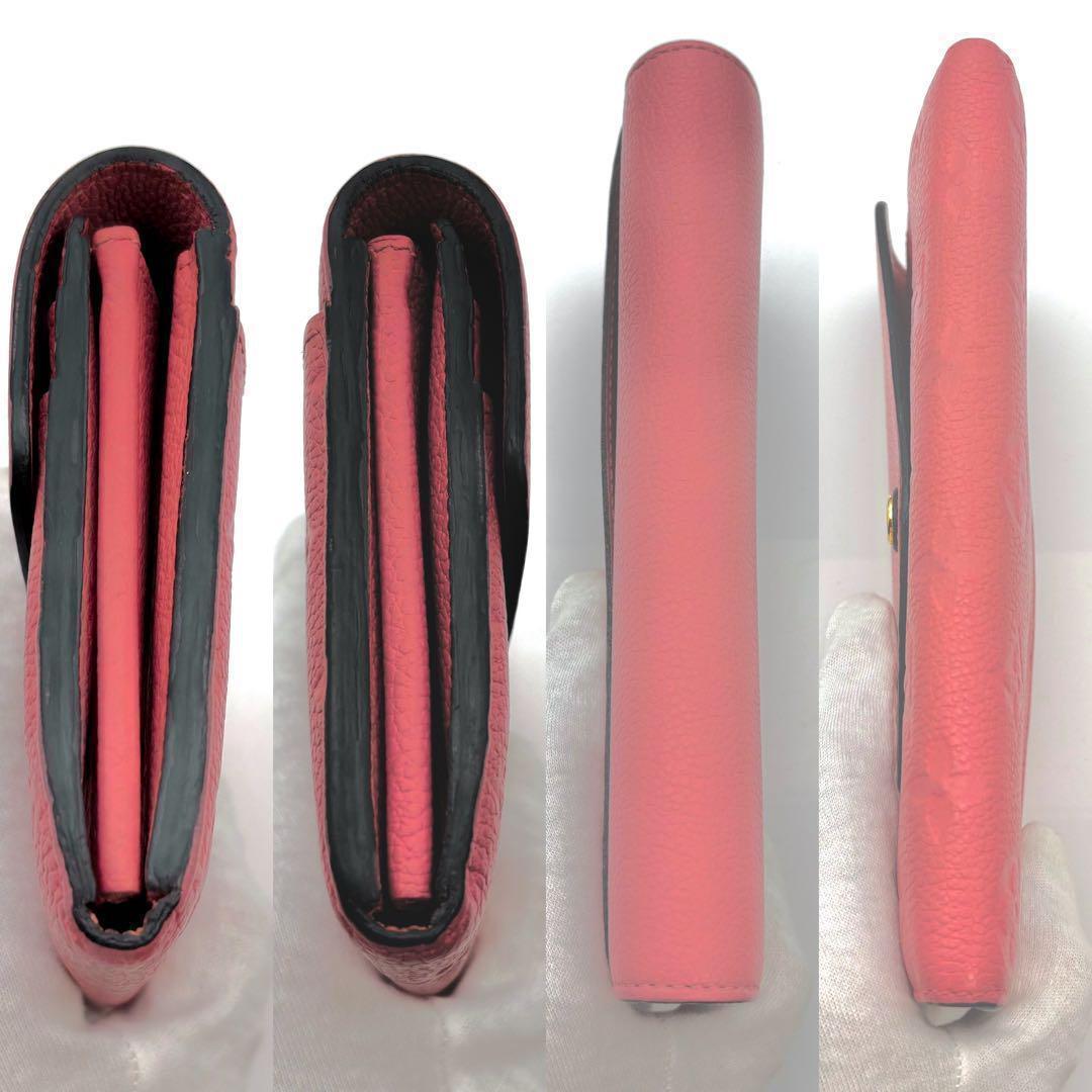 【極美品✨限定色✨新型】ルイヴィトン アンプラント サラ 長財布 ピンク