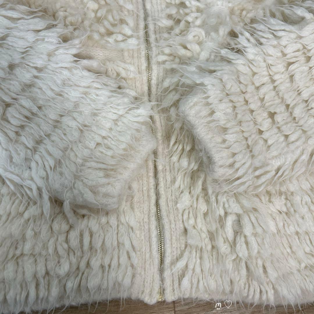 3Gフリンジジップアップニットジャケット