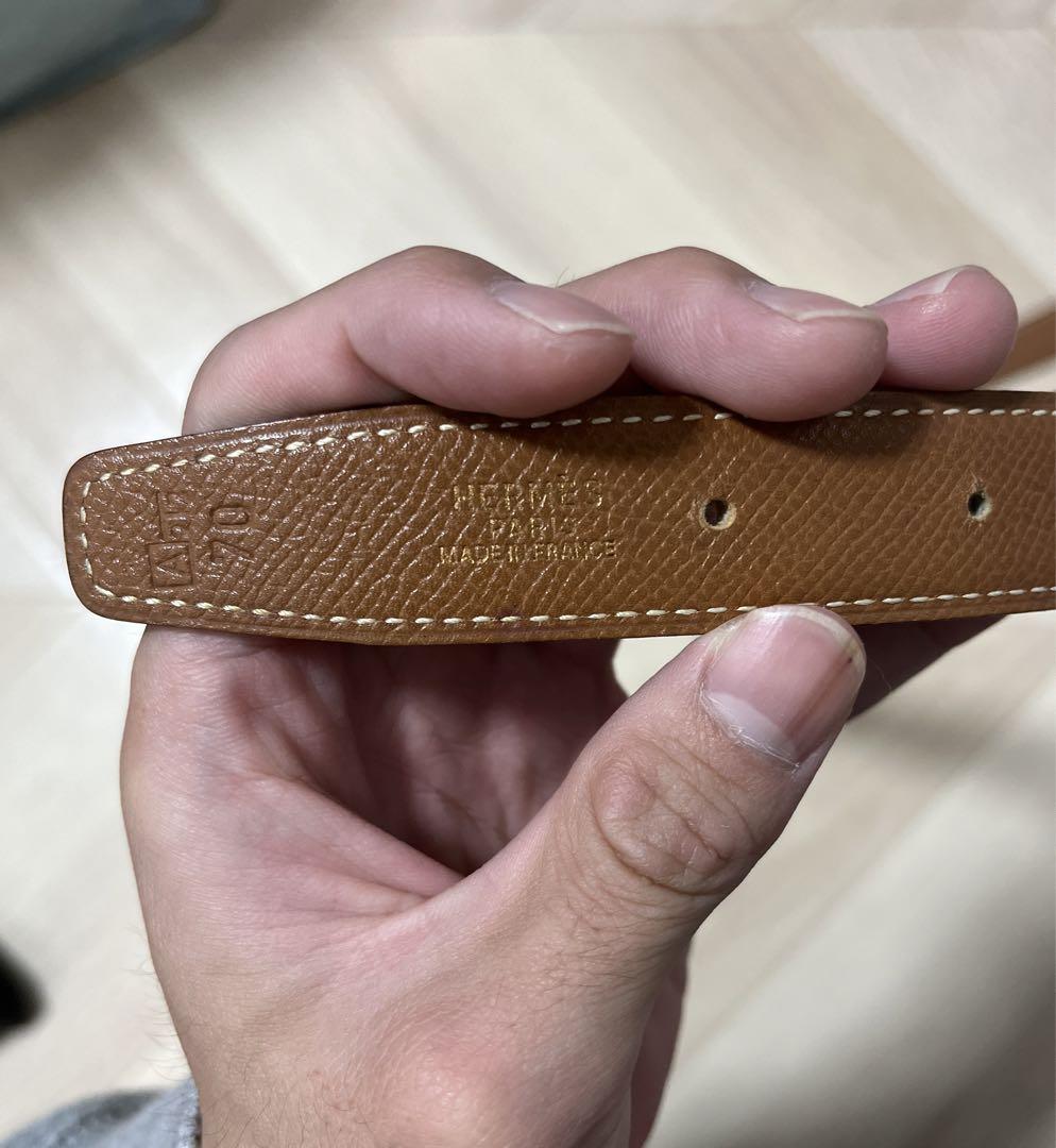 HERMES レザーベルト ブラウン