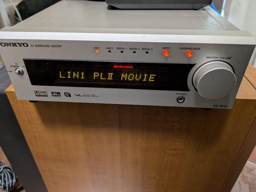 ONKYO ED-M1A AVアンプ 木製スピーカー付き