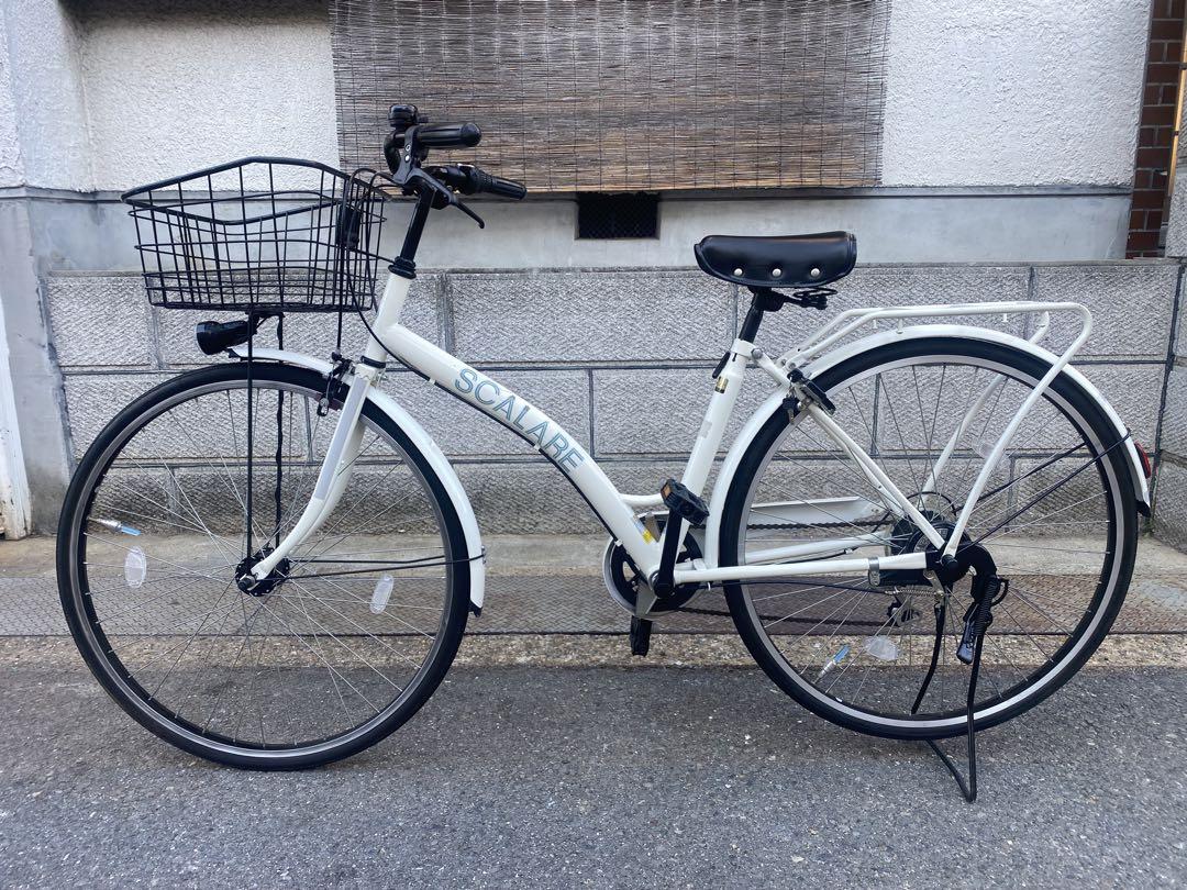 経典ブランド ☆27型シティーサイクル☆6段変速付☆LEDライト☆50キロ未満陸送 自転車本体