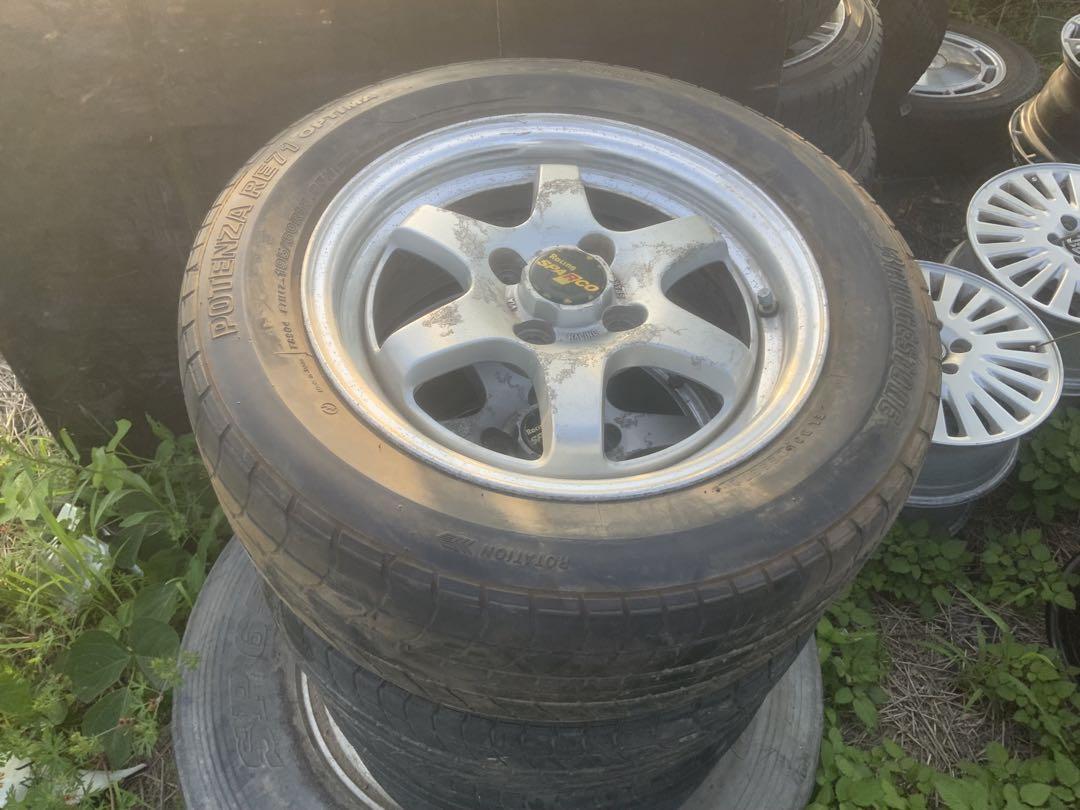 スパルコ 6J×14 +35 4H 14インチ sparco195/60r14 - メルカリ