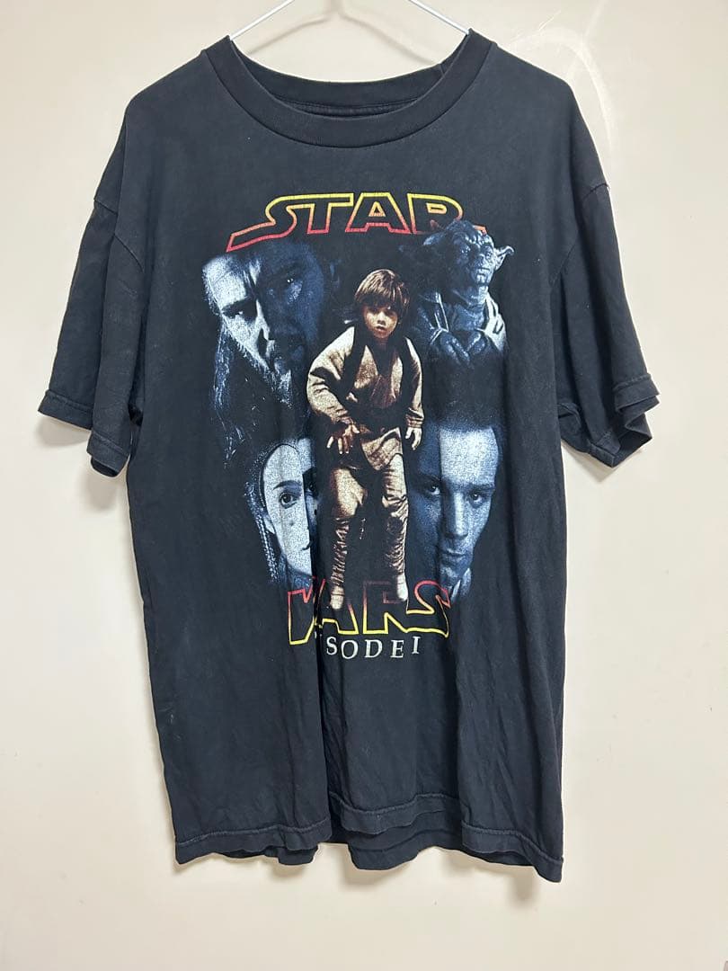 激レア貴重！80sスターウォーズエピソード1ファントム・メナスアナキンtシャツ