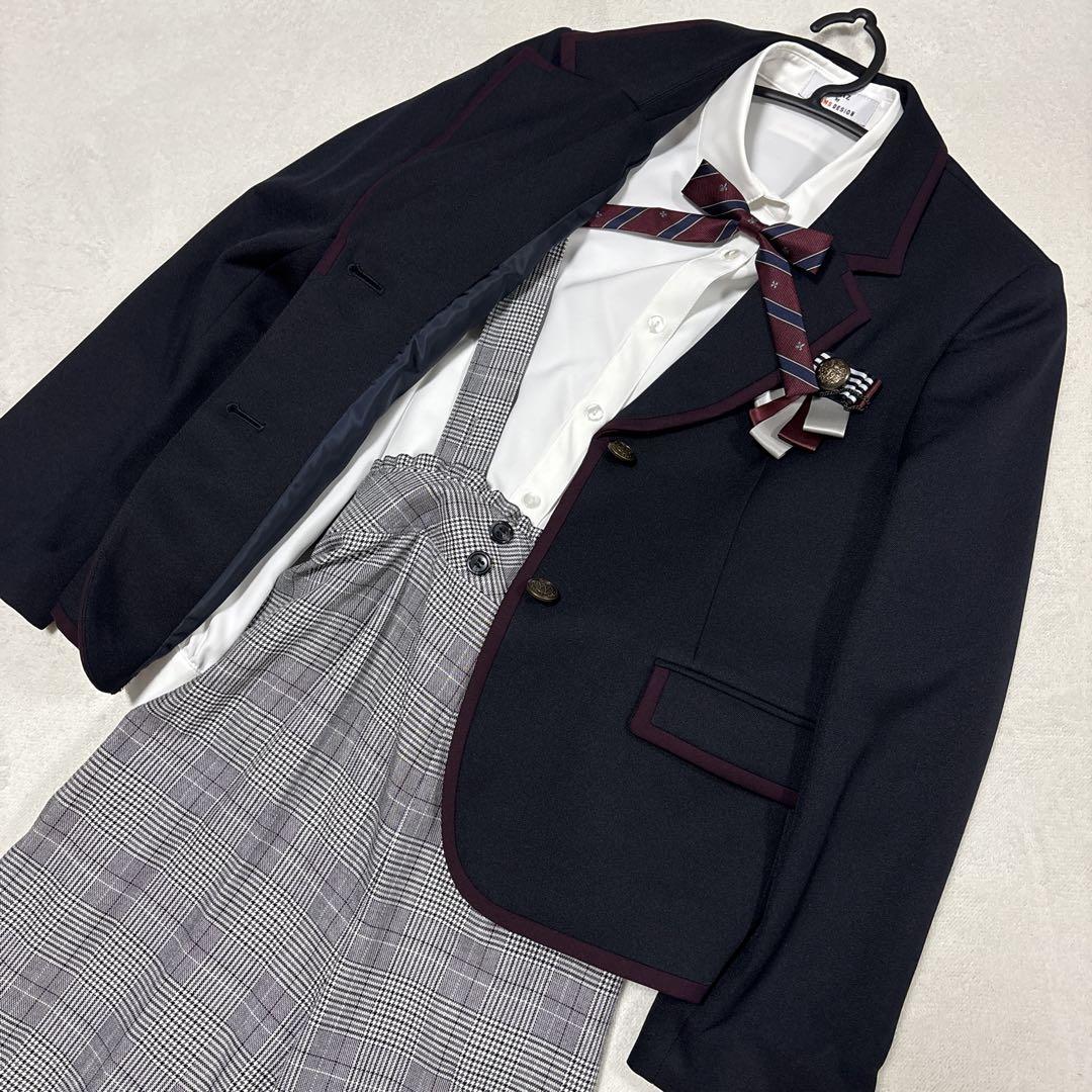 新発売 waltz by BEAMS 紺ブレザー・チェックパンツスーツ キッズ 女の子 フォーマル・ドレス・スーツ