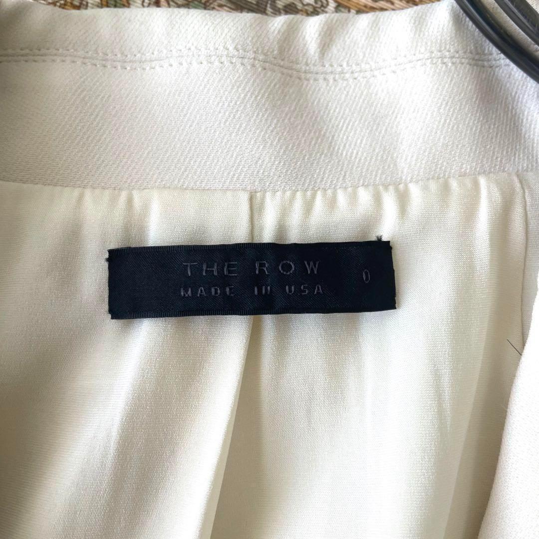 【高級】THE ROW ザロウ チェスターコート ロング 羽織り ホワイト