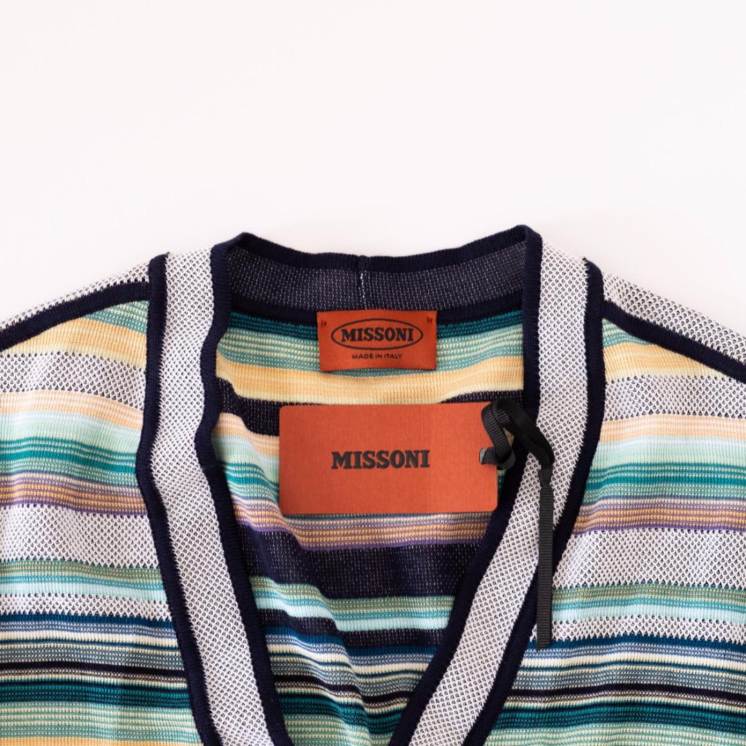 MISSONI ストライプ ニットカーディガン