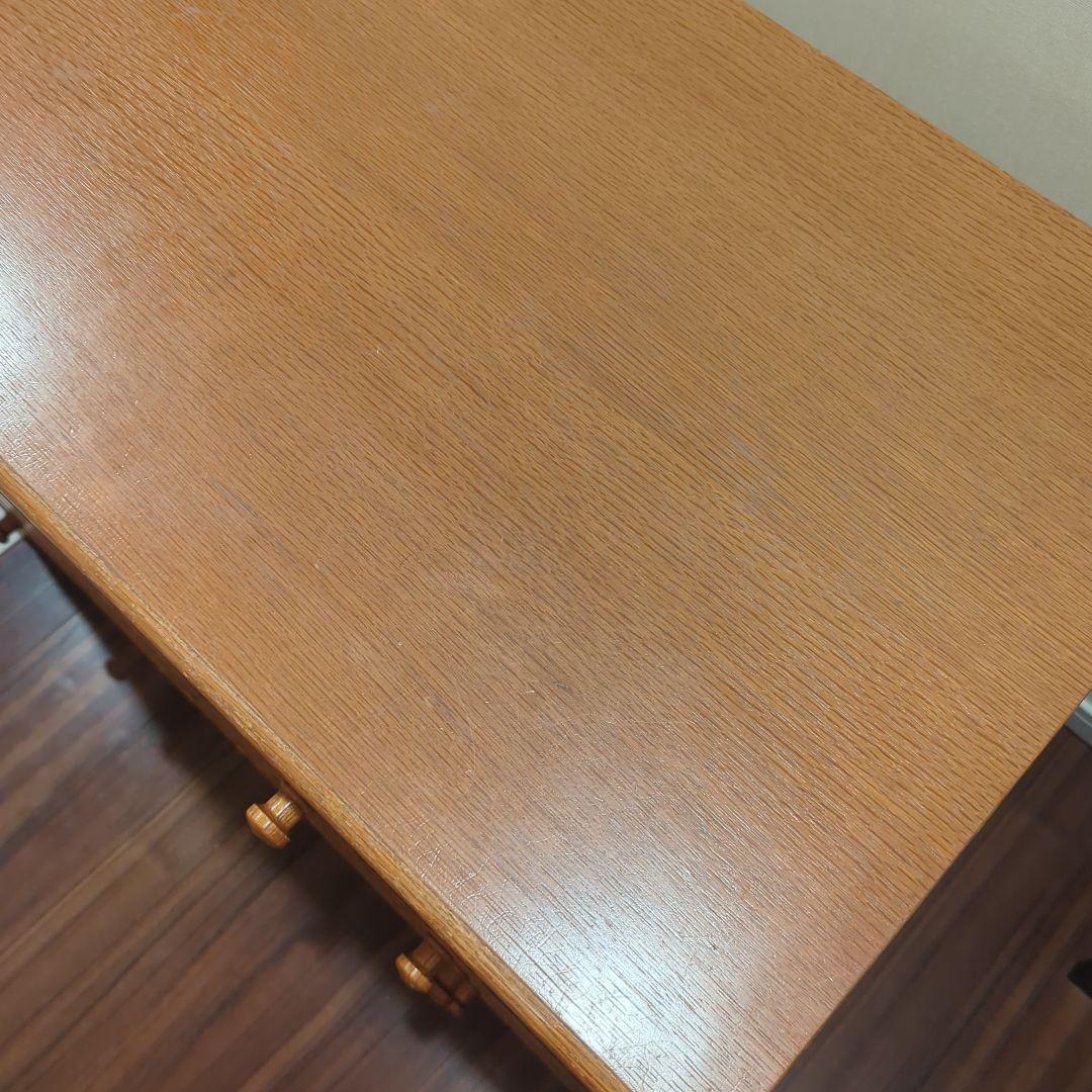 古い木製チェスト 5段 引き出し付き