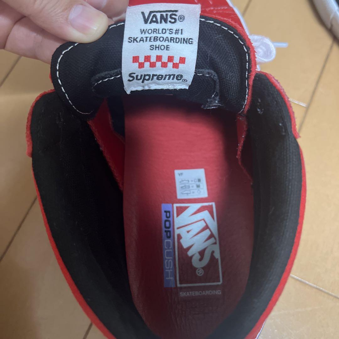 Nate Lowman × Supreme × Vans 赤28.5 Supreme Vans Nate Lowman Skate Grosso Mid (SS22)