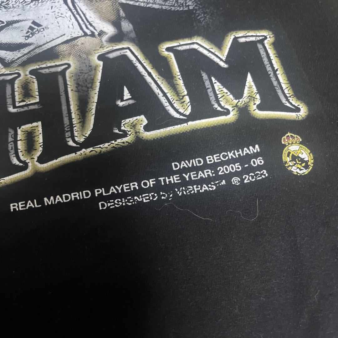 デイビッド・ベッカム Tシャツ レアルマドリード レア 希少 黒