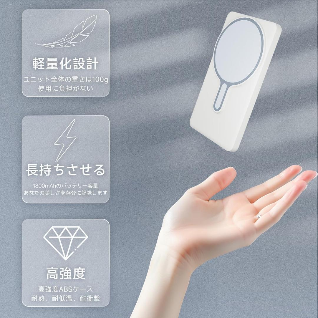 JEVDES iPhone 自撮りモニター 4K セルフィーモニター 自撮り