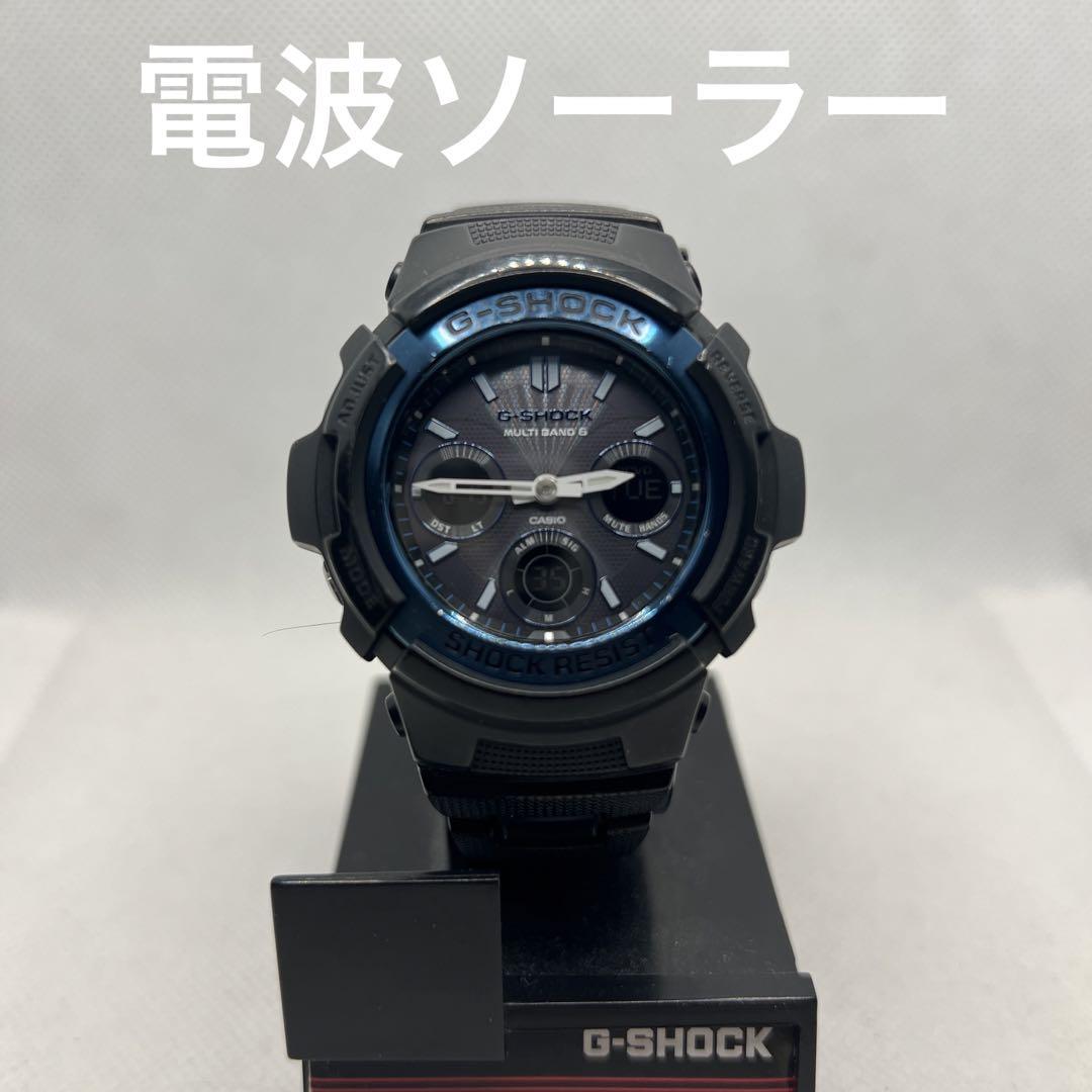 G-SHOCK AWG-M100A　稼働品  ブルー×ブラック　タフソーラー