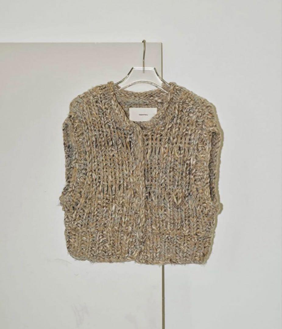 todayful Mix Handknit Vest グレージュ todayful Mix Handknit Vest グレージュ